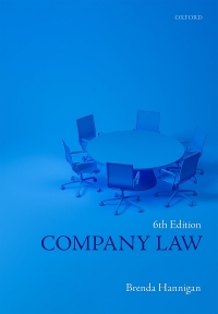 Omslagafbeelding: Company Law 6th edition 9780198848493