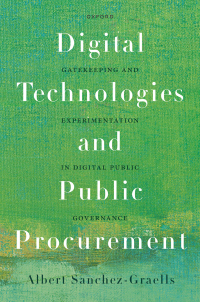 Cover image: Digital Technologies and Public Procurement 1st edition 9780198866770