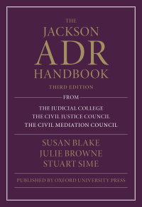 صورة الغلاف: The Jackson ADR Handbook 3rd edition 9780198867326