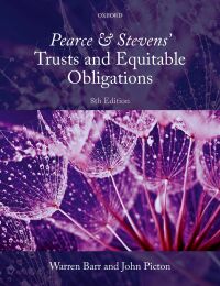 Immagine di copertina: Pearce & Stevens' Trusts and Equitable Obligations 8th edition 9780198867494