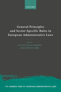 Cover image: General Principles and Sector-Specific Rules in European Administrative Laws 1st edition 9780192637642