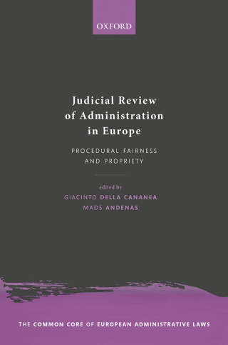 Imagen de portada: Judicial Review of Administration in Europe 9780192637703