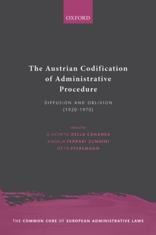 表紙画像: The Austrian Codification of Administrative Procedure 9780198867623