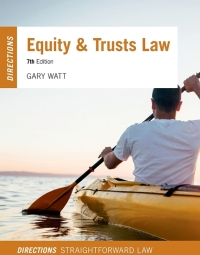 Imagen de portada: Equity & Trusts Law Directions 7th edition 9780192640420