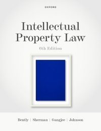 Cover image: Intellectual Property Law 6th edition 9780198869917