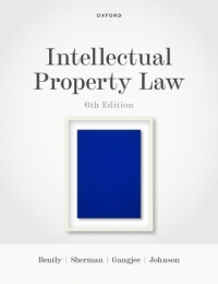 Cover image: Intellectual Property Law 6th edition 9780192640581