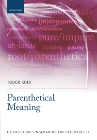 Immagine di copertina: Parenthetical Meaning 9780198869535