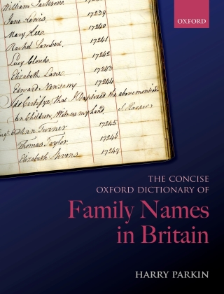 Cover image: The Concise Oxford Dictionary of Family Names in Britain 1st edition 9780198868255