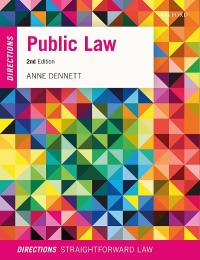 Omslagafbeelding: Public Law Directions 2nd edition 9780198870579
