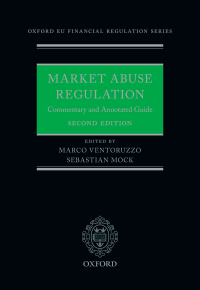 Imagen de portada: Market Abuse Regulation 2nd edition 9780198871095