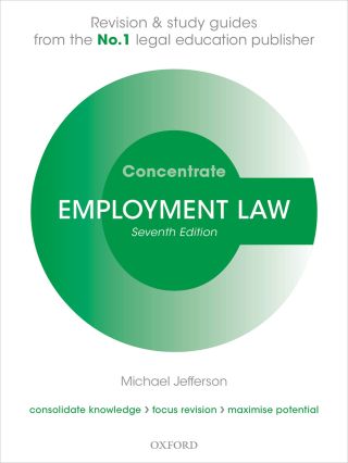 Cover image: Employment Law Concentrate 7th edition 9780192643568