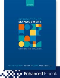 Imagen de portada: Introduction to Management 1st edition 9780192893512