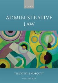 Cover image: Administrative Law 5th edition 9780192893567