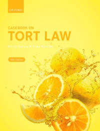 Omslagafbeelding: Casebook on Tort Law 16th edition 9780192893659