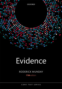 Cover image: Evidence 11th edition 9780192895660