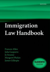 Cover image: Immigration Law Handbook 11th edition 9780192896292