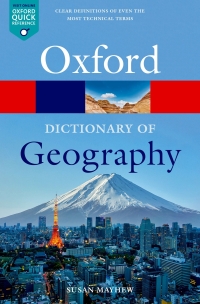 Cover image: A Dictionary of Geography 6th edition 9780192896391