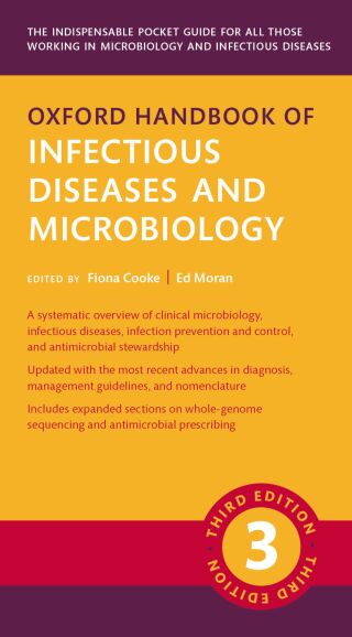 Cover image: Oxford Handbook of Infectious Diseases and Microbiology 3rd edition 9780192650641