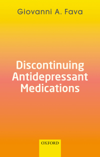 صورة الغلاف: Discontinuing Antidepressant Medications 9780192651303