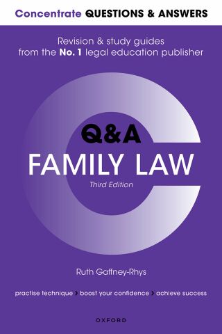صورة الغلاف: Concentrate Questions and Answers Family Law 3rd edition 9780192651365