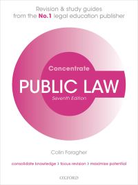Cover image: Public Law Concentrate 7th edition 9780192897251