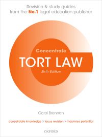 Cover image: Tort Law Concentrate 6th edition 9780192651426