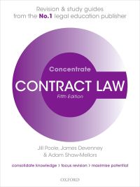 Cover image: Contract Law Concentrate 5th edition 9780192651464