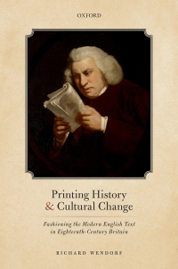 Imagen de portada: Printing History and Cultural Change 9780192653116