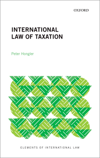 Cover image: International Law of Taxation 9780192898715