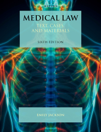 Cover image: Medical Law 6th edition 9780192655417