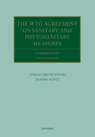表紙画像: The WTO Agreement on Sanitary and Phytosanitary Measures 2nd edition 9780192845191