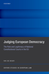 صورة الغلاف: Judging European Democracy 9780192845238