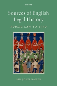 Imagen de portada: Sources of English Legal History 1st edition 9780199546794