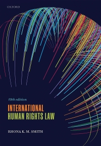 Cover image: International Human Rights Law 10th edition 9780192660015