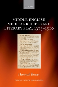 Imagen de portada: Middle English Medical Recipes and Literary Play, 1375-1500 9780192666116