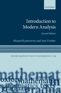 Omslagafbeelding: Introduction to Modern Analysis 2nd edition 9780192849540