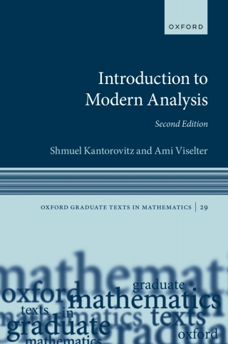 Cover image: Introduction to Modern Analysis 2nd edition 9780192849540