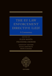 Cover image: The EU Law Enforcement Directive (LED) 9780192855220