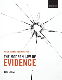 Cover image: The Modern Law of Evidence 14th edition 9780192855930