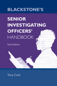 Titelbild: Blackstone's Senior Investigating Officers' Handbook 6th edition 9780192855985