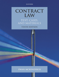 Cover image: Contract Law 10th edition 9780192856548