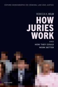 Imagen de portada: How Juries Work 1st edition 9780192857293