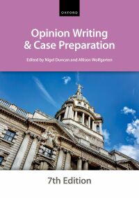Cover image: Opinion Writing and Case Preparation 7th edition 9780192857941