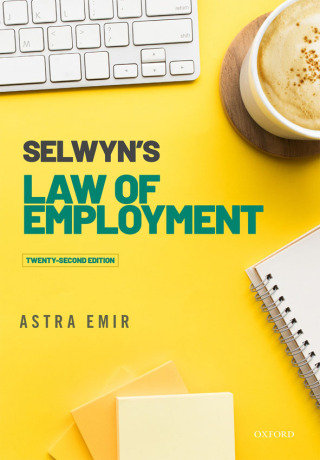Cover image: Selwyn's Law of Employment 22nd edition 9780192674852