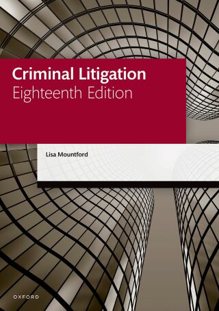Titelbild: Criminal Litigation 18th edition 9780192858818