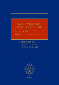 Immagine di copertina: Joint Venture Disputes in the Energy and Natural Resource Sectors 1st edition 9780192859617