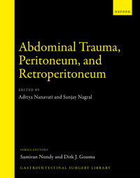 صورة الغلاف: Abdominal Trauma, Peritoneum, and Retroperitoneum 9780192862433