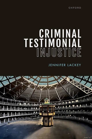 Imagen de portada: Criminal Testimonial Injustice 9780192864109