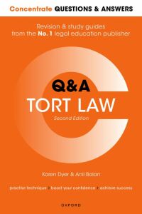 Cover image: Concentrate Questions and Answers Tort Law 2nd edition 9780192865656