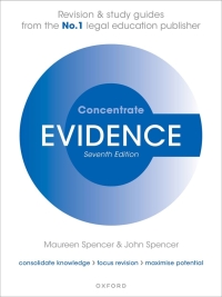 Titelbild: Evidence Concentrate 7th edition 9780192865670